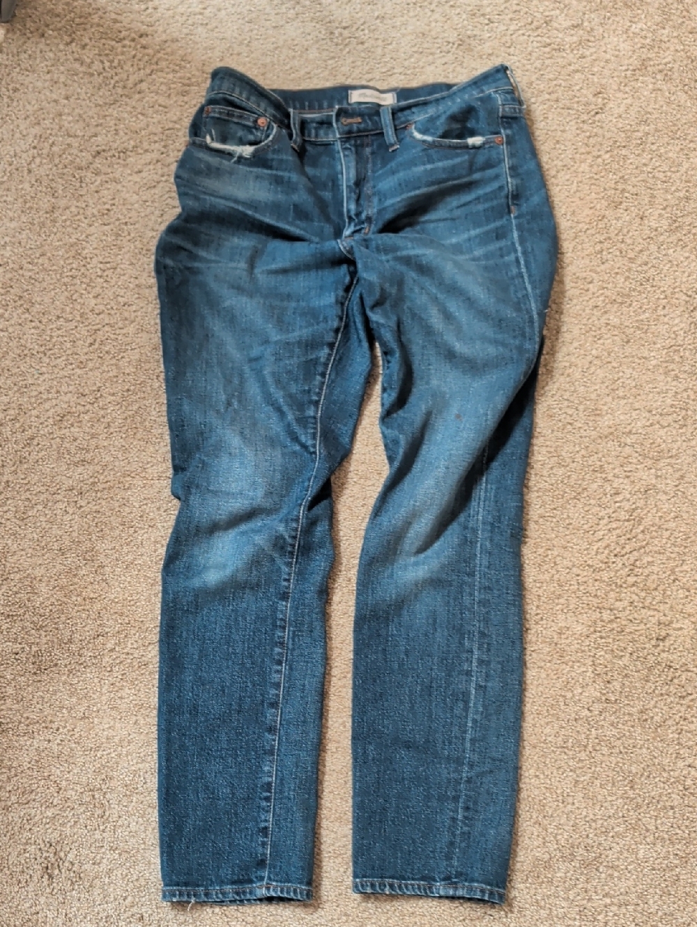 Madewell Classic Dark Blue Straight-Leg Jeans